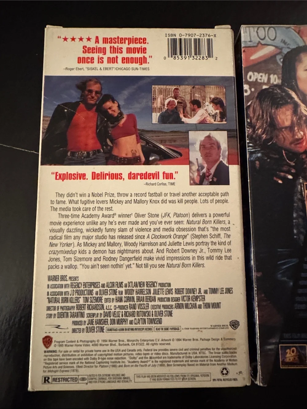 Natural Born Killers & Strange Days Movie VHS 📼 Duo - Juliette Lewis action film
